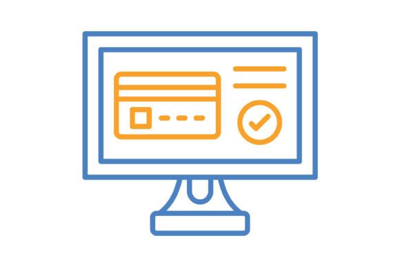 Card Payment Blue Orange Line Icon: A Strategic Asset for Digital and Print Design
