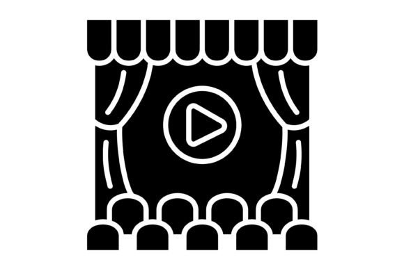 Cinema Glyph Icon: Streamlining Visual Communication in the Film and Media Industry