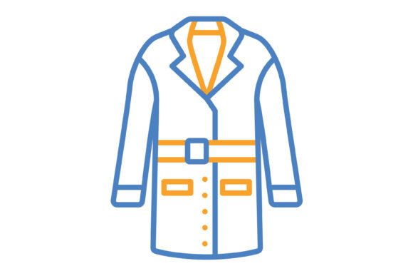 Streamline Your Design Workflow with the Coat Blue Orange Line Icon Collection