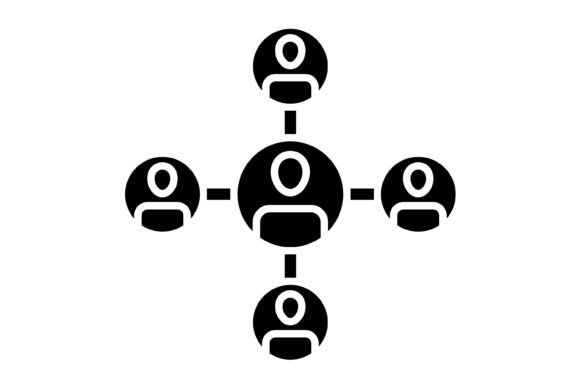 Streamlining Visual Communication with the Organization Chart Glyph Icon